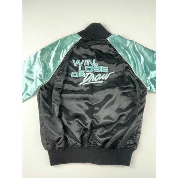 Win Lose or Draw Women’s Large Jacket Vintage Satin Burt Reynolds Bert Convy - Picture 3 of 16